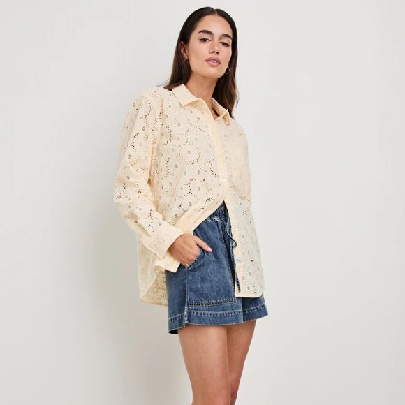 NWT! Rails Size S • Arlo Shirt Cream Floral - Current on website - Picture 4 of 8